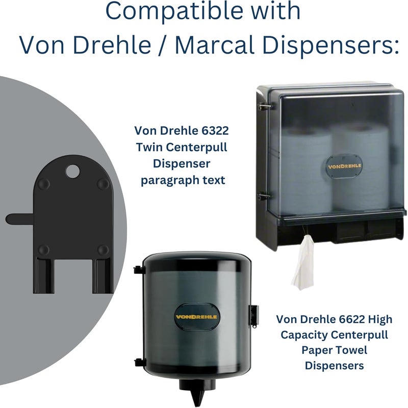 Robby's Cloud Key for Von Drehle Paper Towel Dispensers - Key 2145995 Compatible with Von Drehle and Marcal Center-Pull Paper Towel and Jumbo Bath Tissue dispensers with Keychain (2 Pack) - Image 3